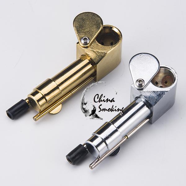 DHL Brass Proto Smoking Pipe Metal Portable Pipes Golden Color China Direct Ultimate Tool Tobacco Oil Herb