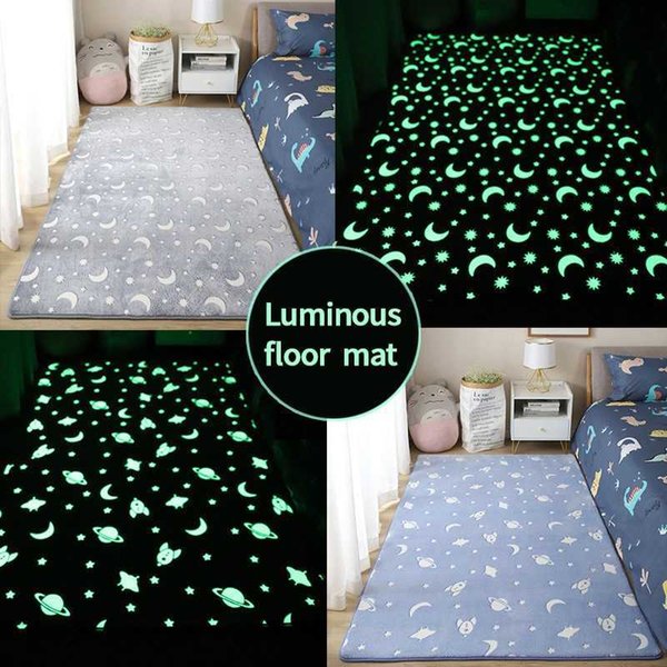 Luminous Carpet Thick Bedside Mat for Children's Room Non-slip Floor Mats Fluffy Sofa Area Rugs Kids Play Carpets Home Blanket