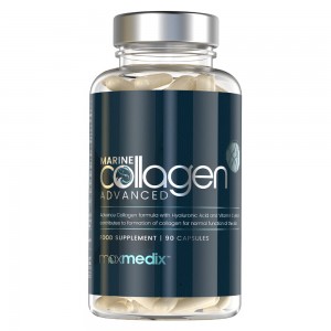 Colageno Marino Avanzado - Colageno, Acido Hialuronico y CoenzimaQ10 - Suplemento Para Cuidado De La Piel, Articulaciones y Huesos - 90 Capsulas