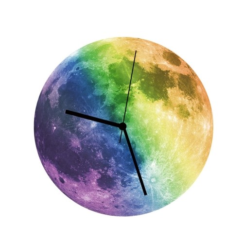 Reloj de pared de luna brillante de 300 mm