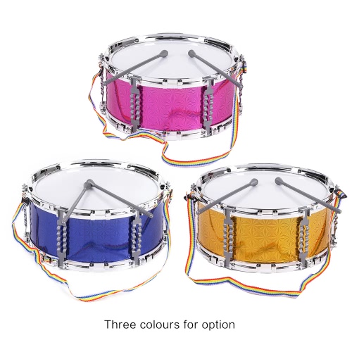 Jazz colorido tambor del instrumento musical de percusión de juguete con baquetas Correa para niños Kids