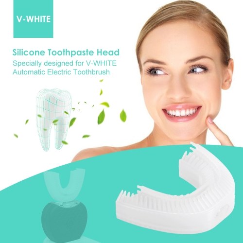 V-WHITE U-shape High Quality Silicone Head Automatic Electric Toothpaste Head