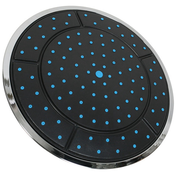 cnim 1pcs 25cm plastic round shape rainfall powered shower room shower roof head nozzle cabin accessories single head