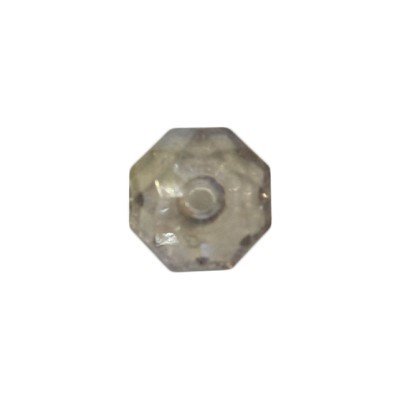 Acryl-Ronden, facettiert, 1 x 1 cm, 50 Stück, rauch-kristall