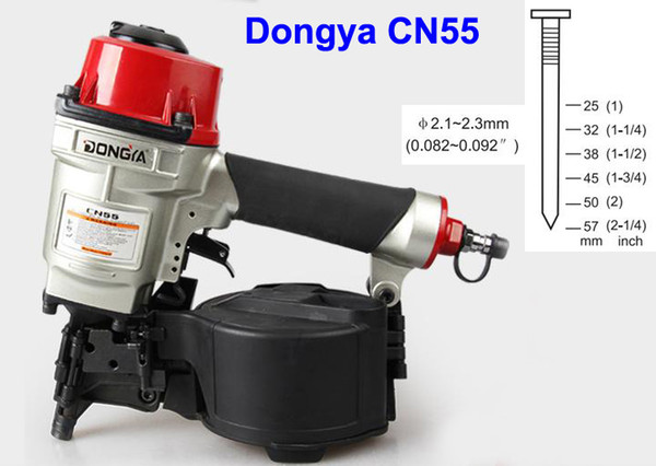 dongya coil nailer cn55 coil nail guns, industrial nailer for pallet making air gun