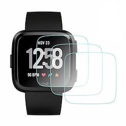 3 Pcs For Fitbit Versa  Fitbit Versa 2 Tempered Glass Smartwatch Screen Protector 9H Hardness Lightinthebox