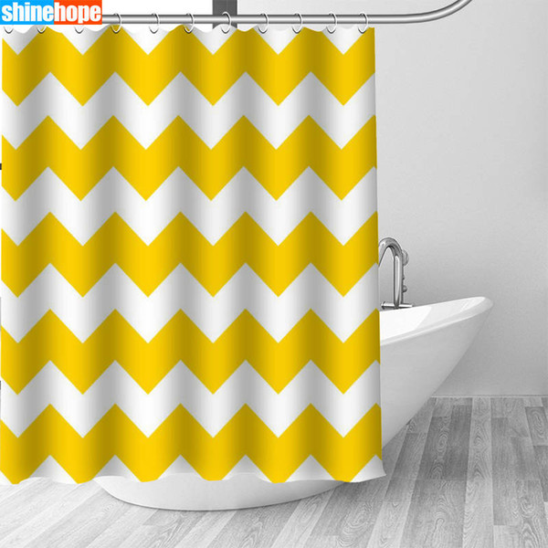 1pc colorful of chevron shower curtains for bathroom polyester shower curtain printing curtain anime curtains
