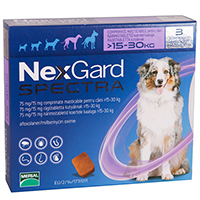 Nexgard Spectra Tab Large Dog 33-66 Lbs Purple 6 Pack