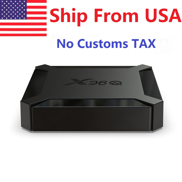 Ship from USA tv box X96Q Android 10 10.0 OS 1GB RAM 8GB ALLWINNER H313 QUAD CORE 4k h.265 media player