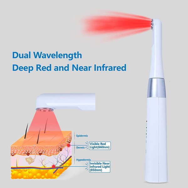 Handheld face Devices Oral Hygiene Red Light Therapy Cove canker cold Sore device rage treatment inside or outside in mouth 660nm & 850nm Dual wavelength