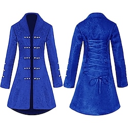 Punk  Gothic Medieval Steampunk 17th Century Coat Trench Coat Women's Jacquard Costume Vintage Cosplay Casual Daily Coat Masquerade Lightinthebox