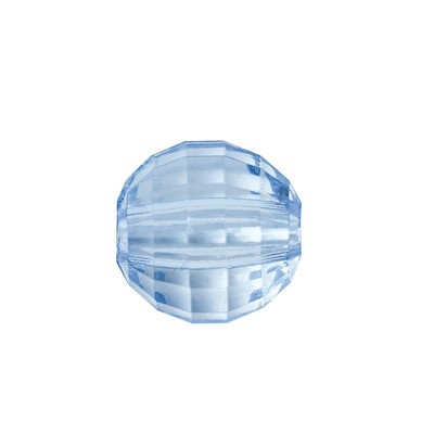 Facetten-Perlen, transparent, Ø6mm, 100 Stück, himmelblau