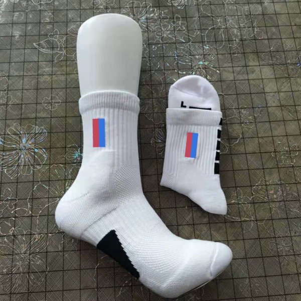 Men Thick Bottom Gradient Sports Basketball Socks Player Towel Sock Breathable Mpetition Training Running Cycling Climbing Stocking