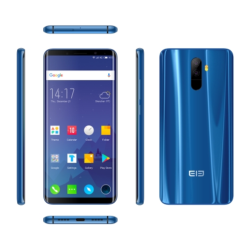 Elephone U 4G visage ID Smartphone 6 Go + 128 Go - couleur bleue