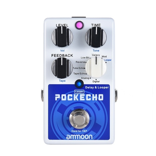 ammoon POCKECHO Delay & Looper Guitar Effect Pedal