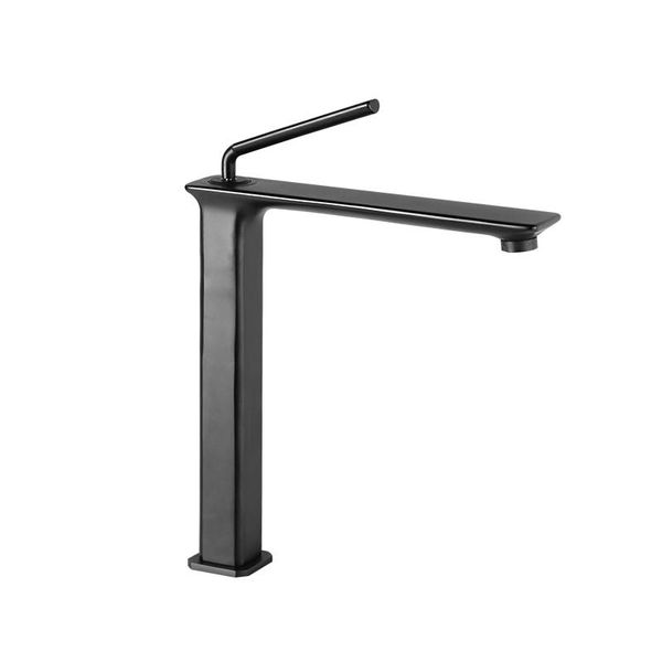 Bathroom Sink Faucets Basin Faucet Solid Brass Matte Black Chrome Cold Mixer Tap Deck Mounted Single Handle