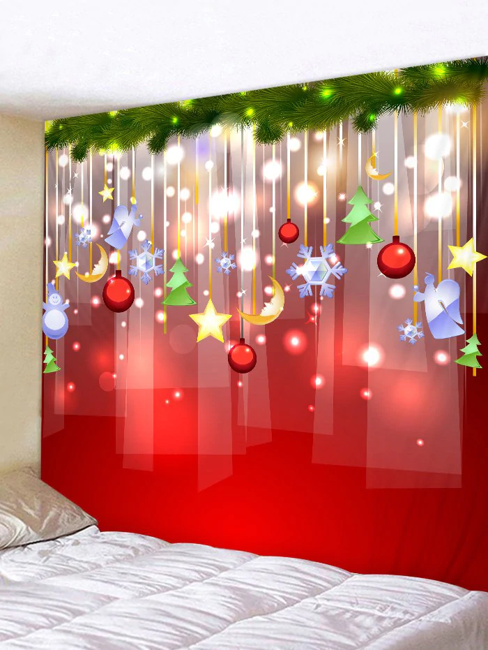 Christmas Decoration Print Wall Tapestry