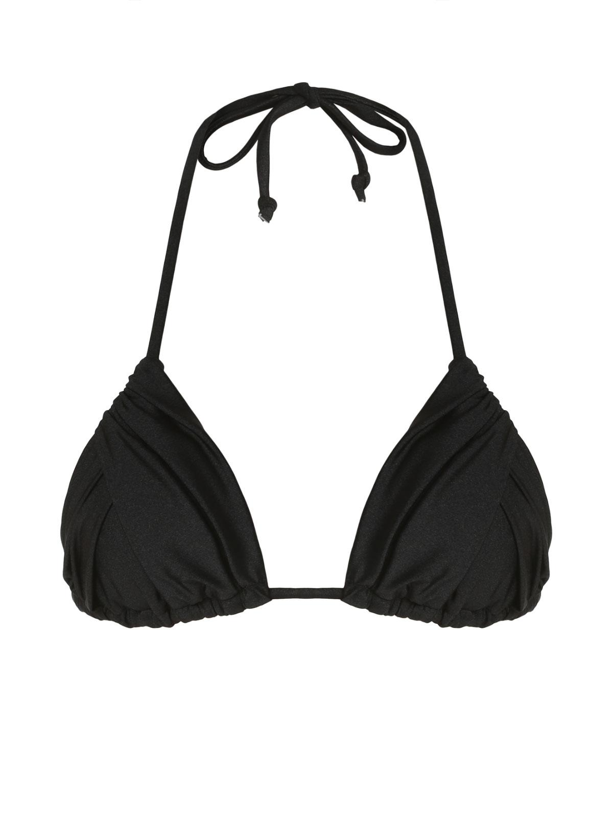 ZAFUL Halter Curtain String Bikini Top S Black