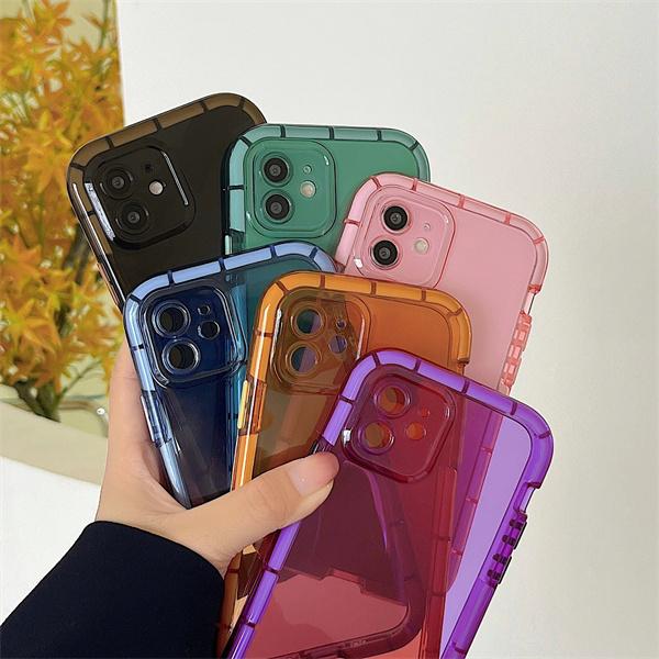 Phone Cases Luminous Frame For iPhone 13 12 11 Pro Max X XR Xs 7 8 Plus Luxury Luminous Border Protection Cover Soft Shell Men Woman Cell Phones Accessories case