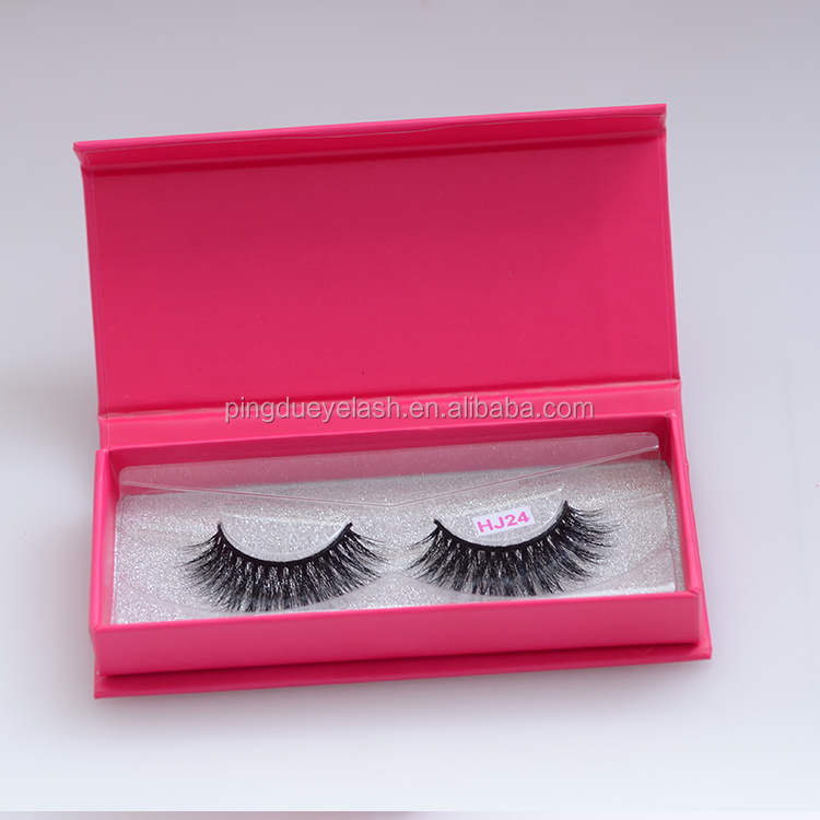 Popular Custom eyelash packaging for 3D mink false eyelash