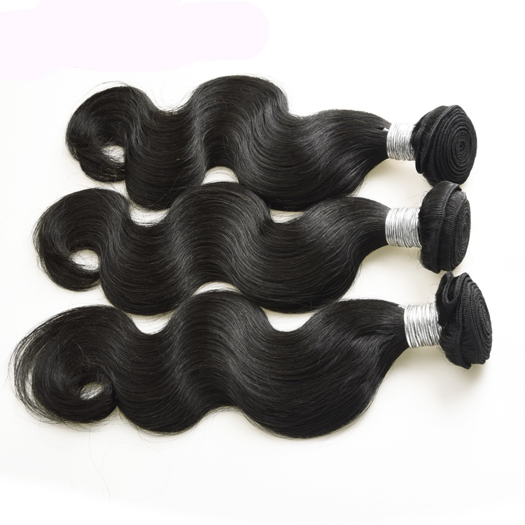 Peruvian hair extensions 100% human hair bundles virgin remy hair weft top quality natural color body wave weave