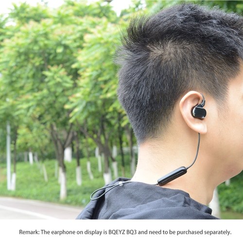 BQEYZ Z3 2Pin 0.78mm Bluetooth 5.0 Cable de auriculares de repuesto AptX-HD Auricular inalámbrico de alta fidelidad Cable desmontable Batería incorporada