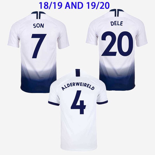 Retro soccer jerseys 2018 2019 2020 DELE SON KANE 18 19 20 LUCAS vintage football shirt classic uniform short sleeve home white fans version