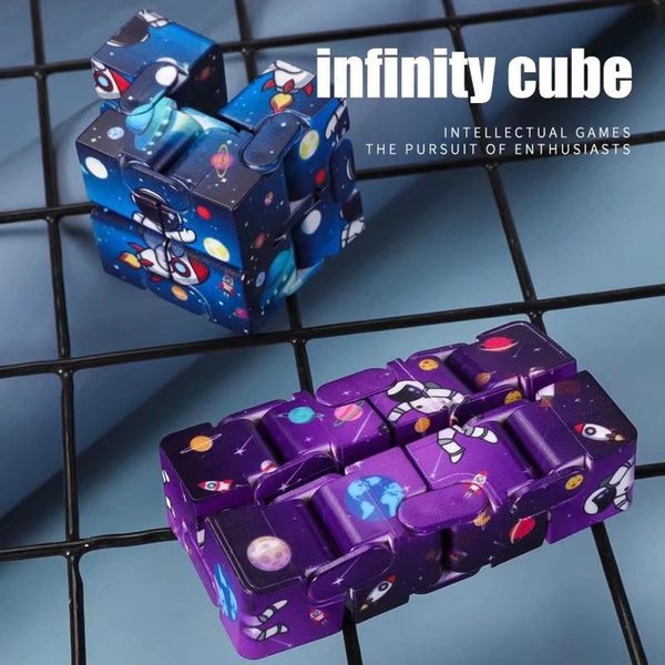 Party Favor Infinity Cube Gift Children's Fingertips Decompress Magic Square Antistress Toys Funny Hand Game Maze Relaxing Sensory