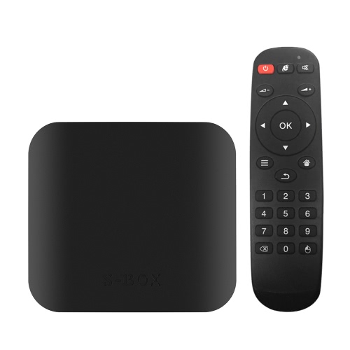 S-BOX Amlogic S905X TV Box KODI  Quad Core 64bit Android 6.0 4K HD 3D WiFi BT 4.0 DLNA HD- 2G+32G US Plug