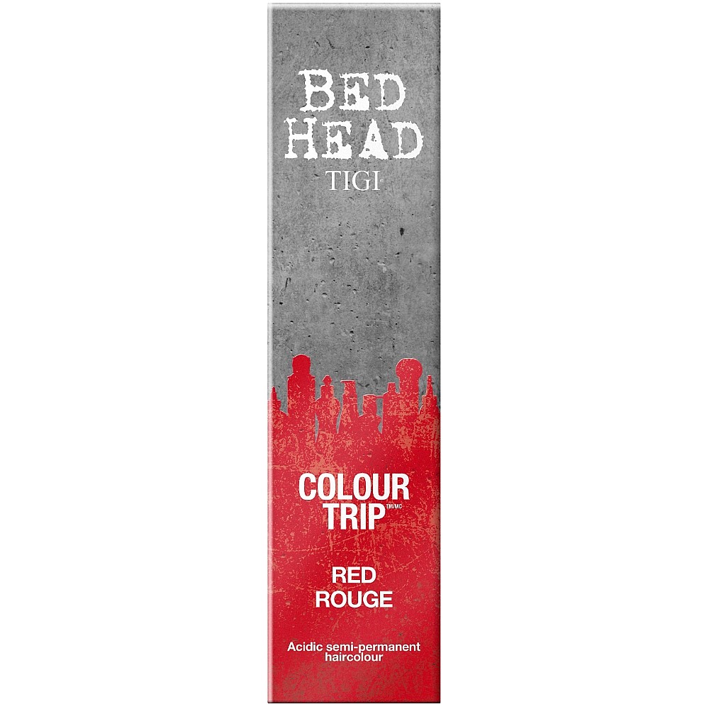 tigi bed head colour trip semi-permanent hair colour - red 90ml