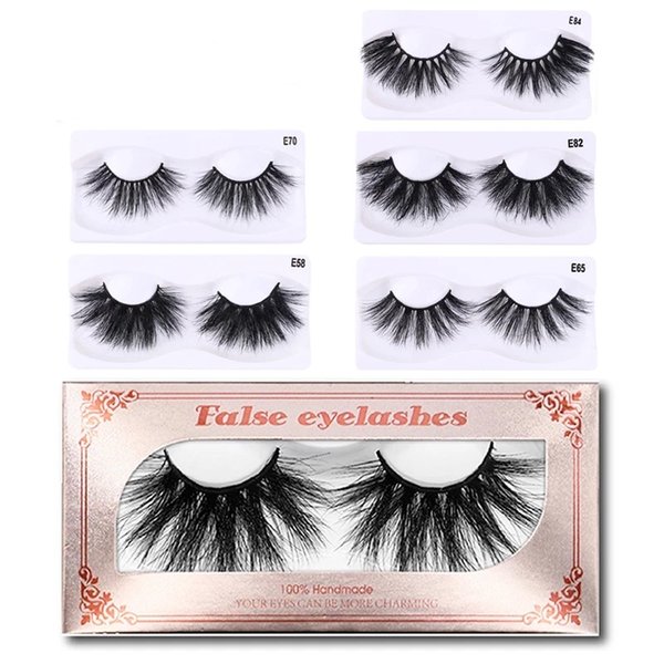 25mm Lashes Wholesale 3d Natural Long-Make Up Real Mink False Eyelashes Extension Supplies Soft Dramatic Eyelash In Bulk