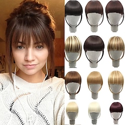 Full Length Synthetic 1 Piece Layered Clip in Hair Bangs Fringe Hairpieces Hair Extensions Colo Lightinthebox