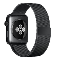 Apple WATCH ACCS 42MM SPACE 42 mm Milanaise Armband, Space Schwarz (MLJH2ZM/A)