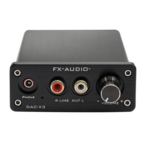 FX-AUDIO DAC-X3 Decodificador USB de fibra de 24 bits 192 KHz