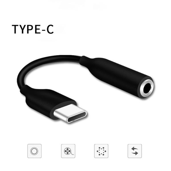 Usb-C 3.1 Type c To 3.5mm Audio Jack Adapter Cable For Samsung Galaxy note 10 Usb C Male to Aux Female