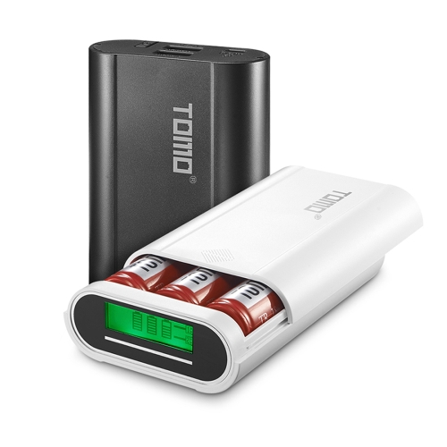 Chargeur de batterie TOMO M3 3 * 18650 Power Bank Chargeur USB externe avec écran LCD intelligent pour iPhone X Samsung S8 Note 8