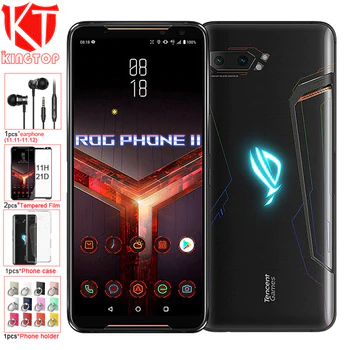Global ROM ASUS ROG Phone 2 mobile phone 6.59” 8G 128G Snapdragon 855 Plus 2.96Ghz 48MP Android 9 6000mAh NFC gaming phone