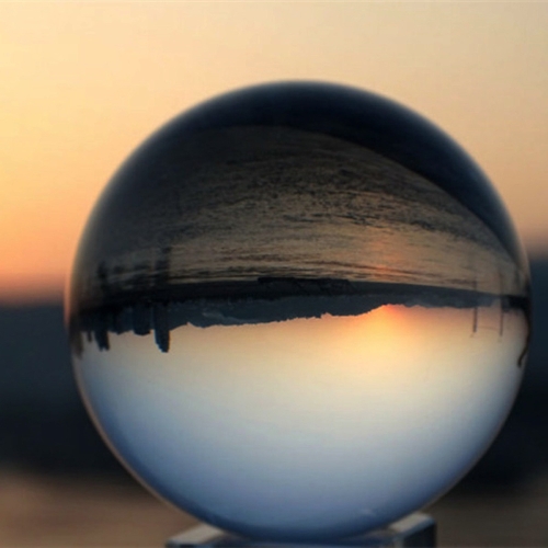 Transparent Crystal Ball Household Decoration Solid Photography Glass Different Angle of the World 150mm