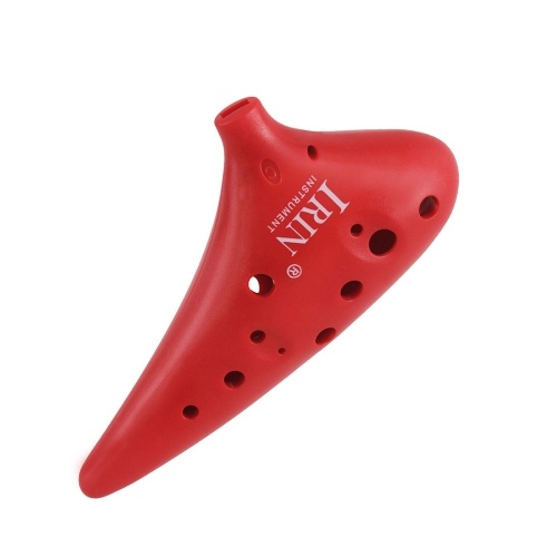 12 Hole Alto C Ocarina Vessel Flute ABS Material Sweet Potato Shape with 2 Protective Bags Musical Gift for Beginners