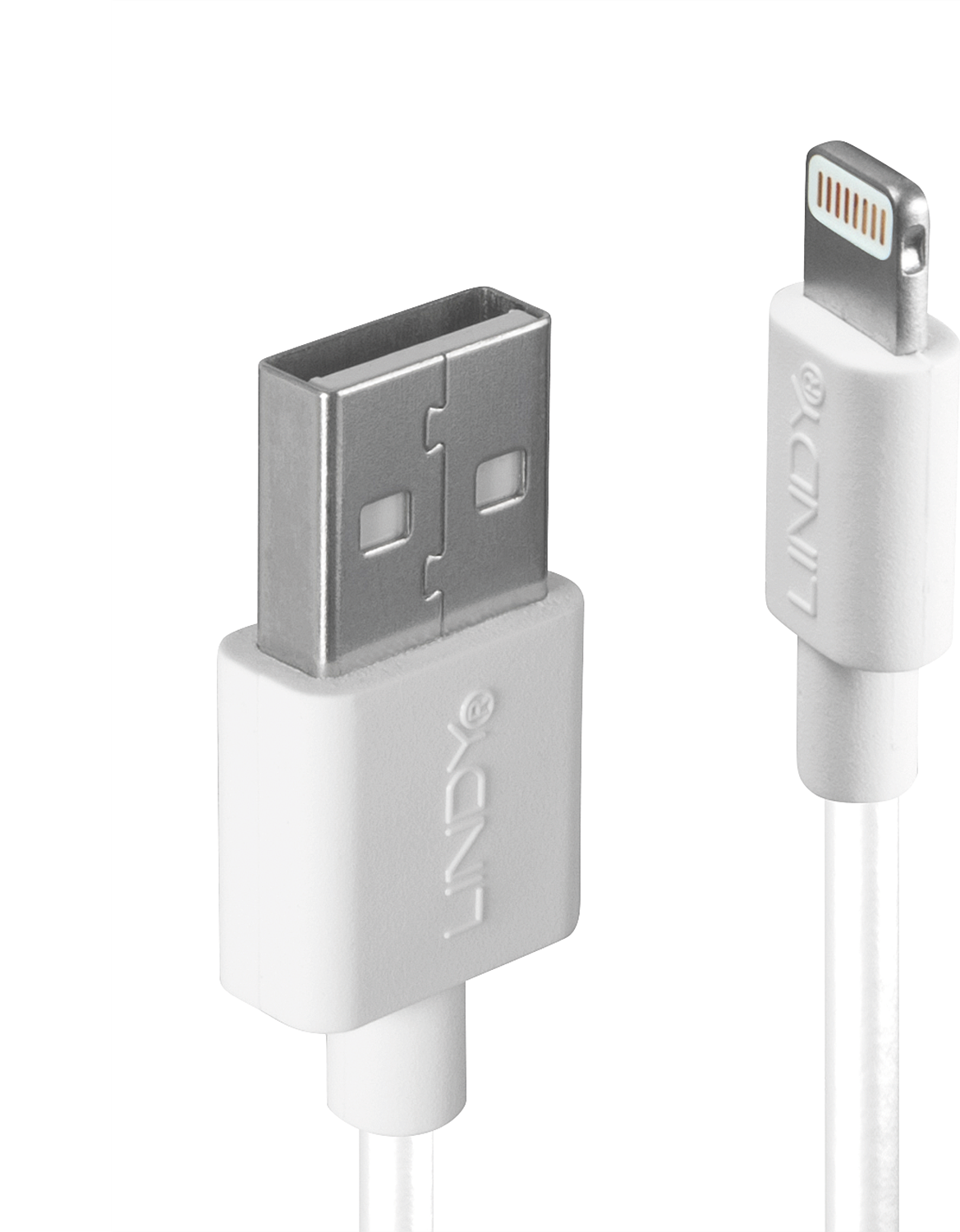 Lindy - Lightning-Kabel - Lightning (M) bis USB (M) - 2,0m - weiß - halogenfrei - für Apple iPad/iPhone/iPod (Lightning) (31327)