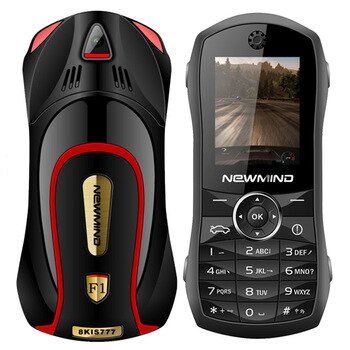 Newmind Car Shape Mini Phone SOS Fast Dial Ebook Game Bluetooth Low Radiation Russian Key 3.5mm jack Child Student Cellphone