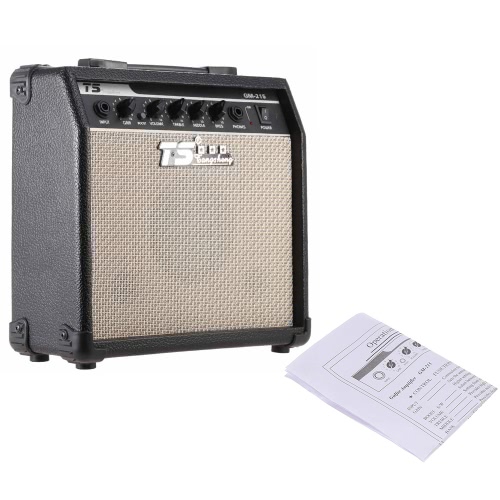 GM-215 Professional 15W Electric Guitar Amplifier Amp Distortion with 3-Band EQ 5