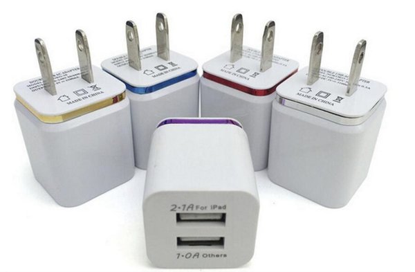 5V 2.1A Eu US Ac Home Travel wall Charger Power adapter plugs For Samsung S8 S10 note 10 htc android phone pc mp3