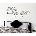 ZOOYOO removable colorful cute always good night 3D wall sticker home decor wall stickers for kids/lbed room