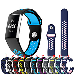 Uhrenarmband für Fitbit Charge 3 Fitbit Sport Band Silikon Handschlaufe
