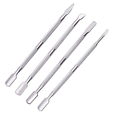 1Pc Dual-ended Dead Skin Remover Cuticle Pusher Spoon Finger Clean Nail File Pedicure Manicure Tool