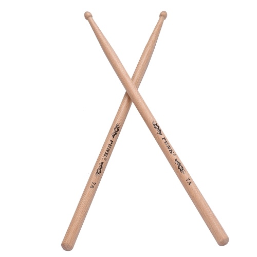 Un par de palillos de tambor de madera 7A Palillos de tambor de madera de fresno Set Accesorios