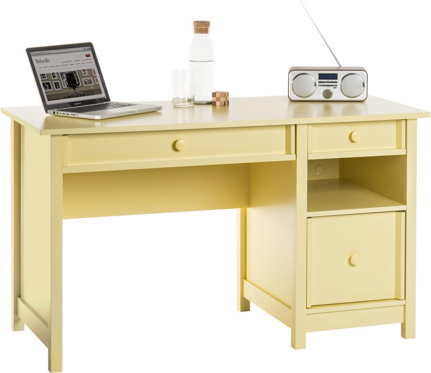 Sherbet Yellow Computer Desk by Teknik