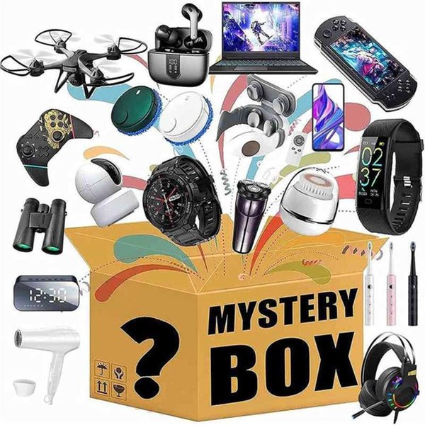 50%off Lucky Mystery Box Blind Boxes Random Appliances Home Item Electronic Style Product Such Headsets Watches Fan Hair Curler Su334F