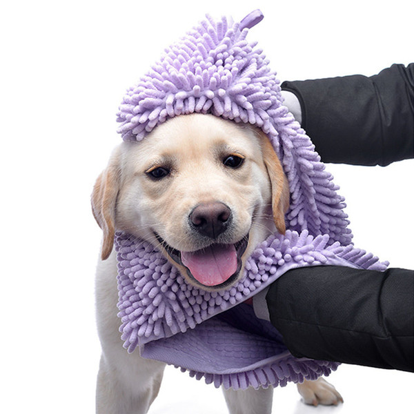 35*60/35*80cm multipurpose pet drying towel ultra-absorbent dog bath towel blanket fiber chenille puppy dog pet supply